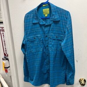 St. John's Bay Teal Plaid Shirt Jacket